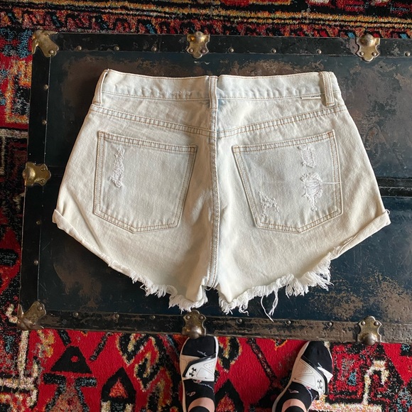 Billabong Saltwash Denim Distressed Jean Shorts - Picture 2 of 5